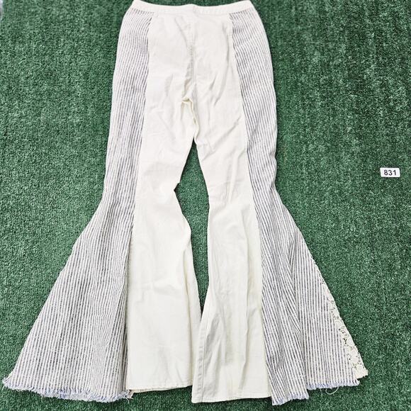 Venus Vintage Flare Bell Bottom Jeans Womens Size 6 Boho Hippie Retro Pant - Picture 2 of 15